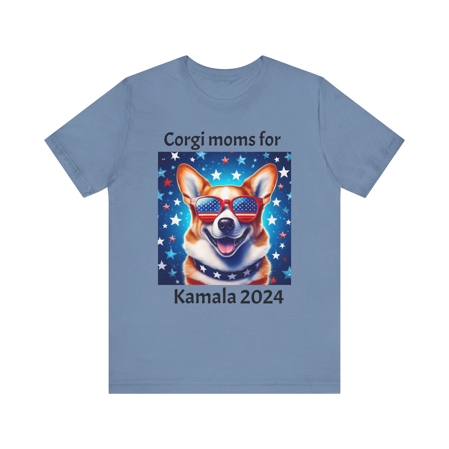 Corgi moms for Kamala Jersey Short Sleeve Tee