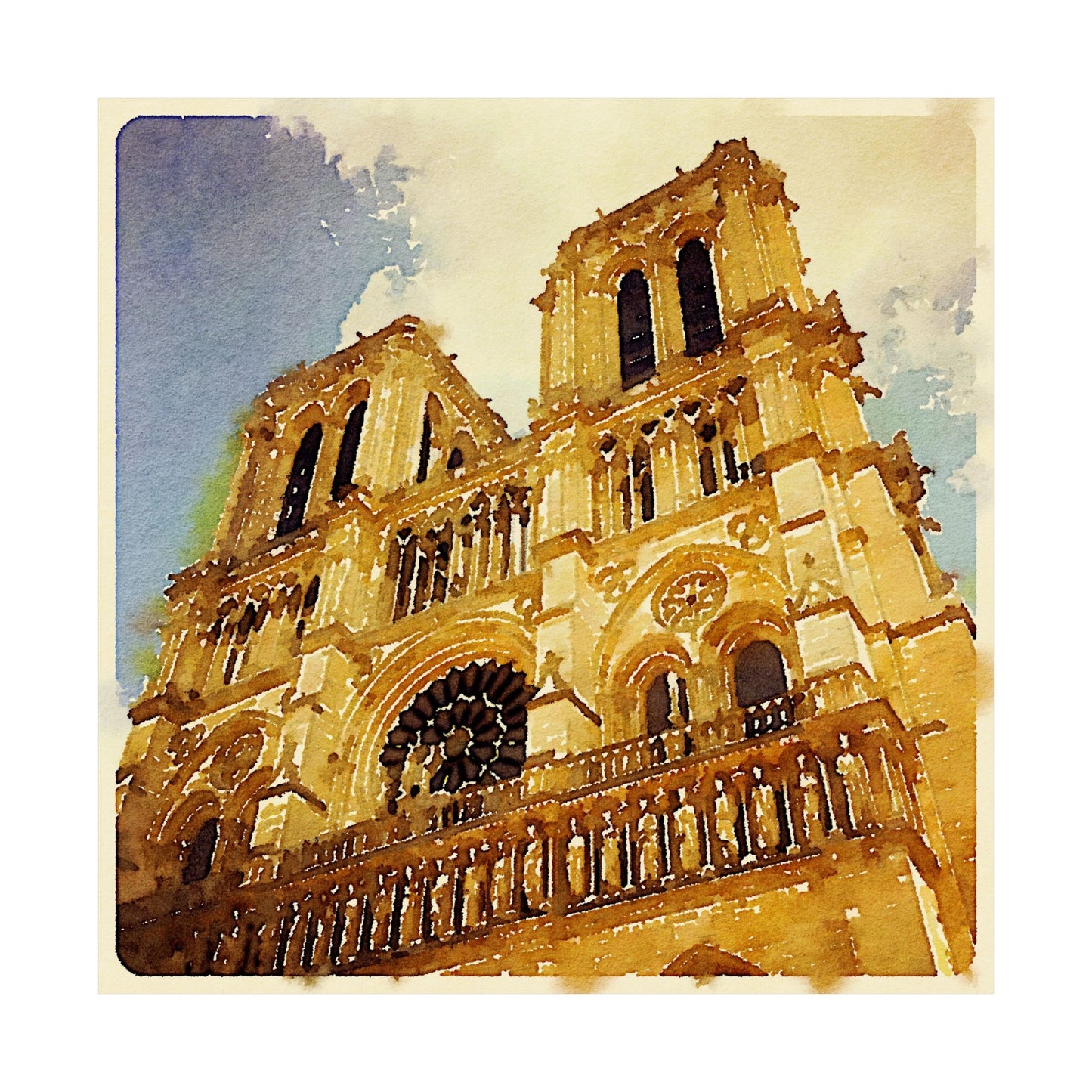 Poster - Study of Paris, Notre Dame