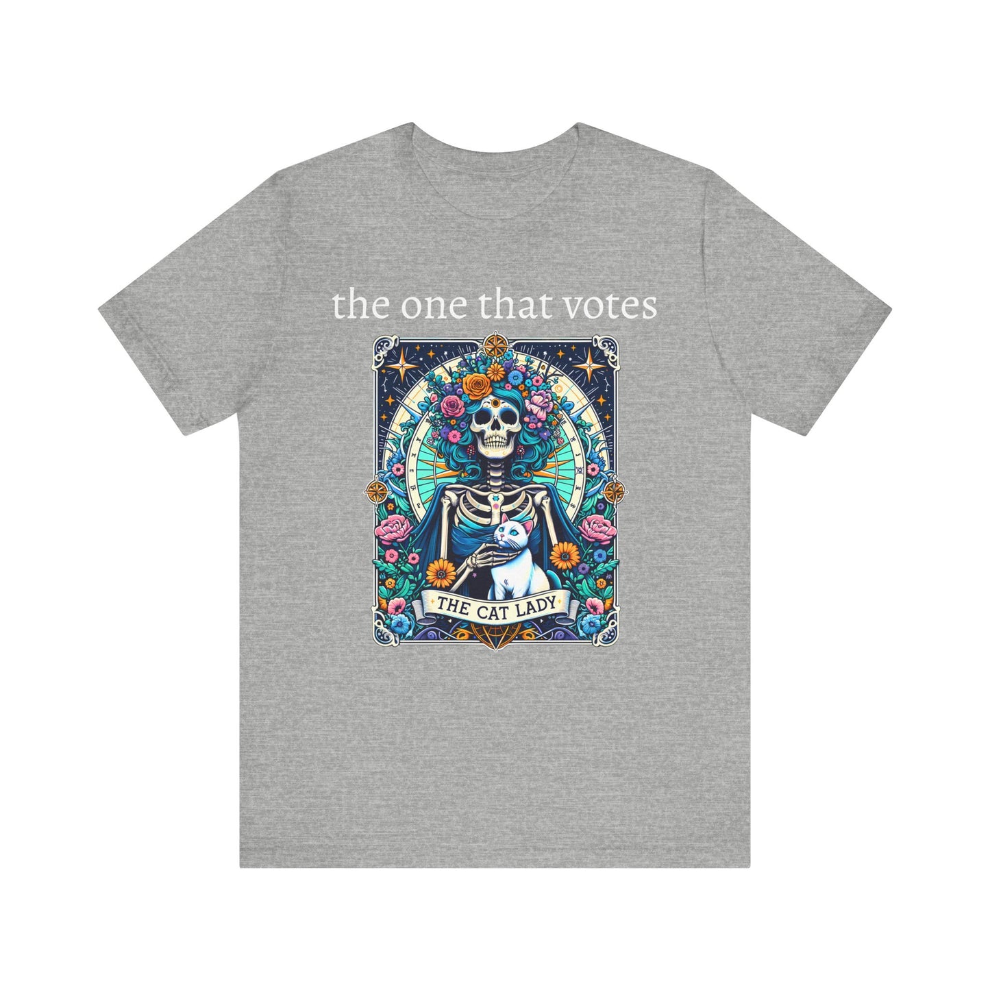 The Childless Cat Lady Tarot Kamala Jersey Short Sleeve Tee