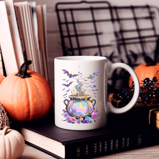 Ceramic Mug - Extra Strength Potion Witchy Cauldron Design - 11oz, 15oz
