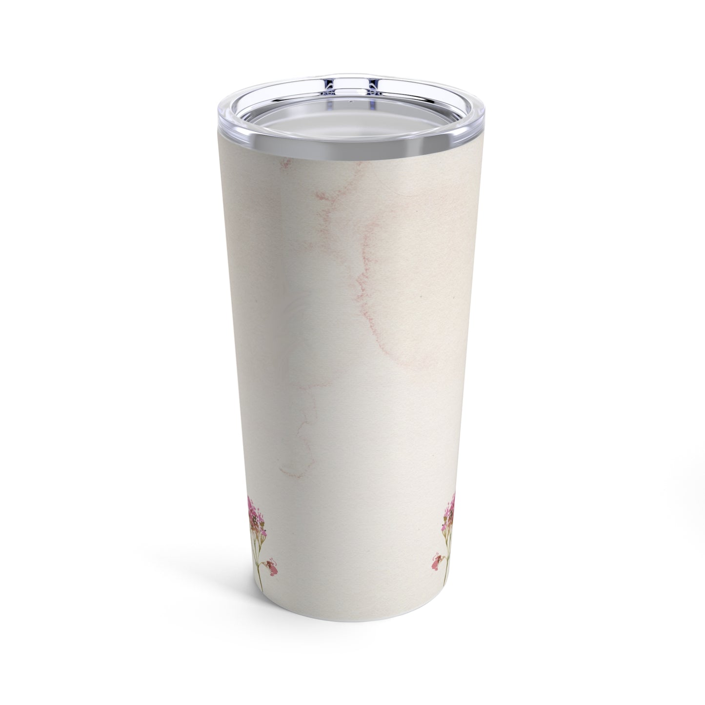 Pink WIld Flowers Tumbler 20oz