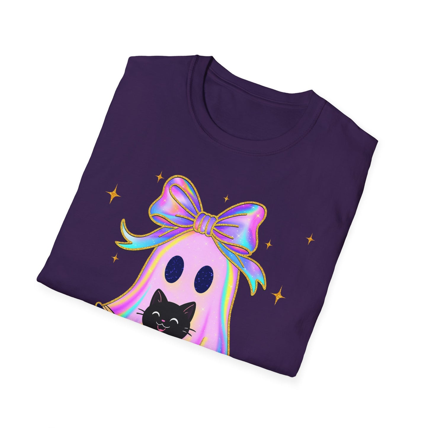Pink Ghost Cat T-Shirt