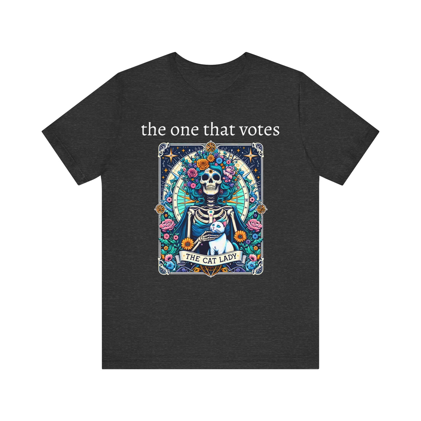 The Childless Cat Lady Tarot Kamala Jersey Short Sleeve Tee