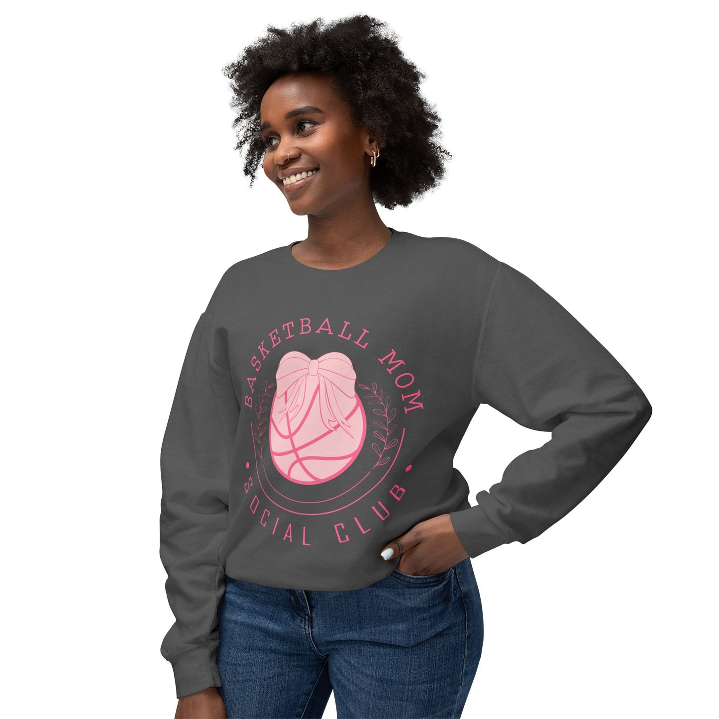 Basketball Mom Club Custom Crewneck Sweatshirt