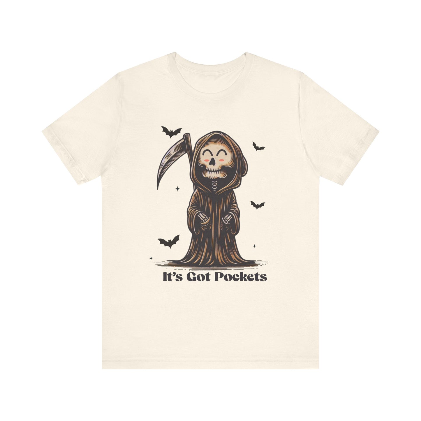 It's Got Pockets Grim Reaper Unisex Jersey Short Sleeve Tee