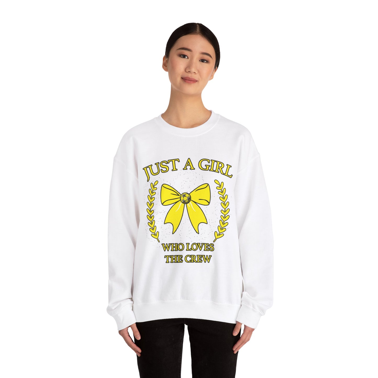 A Girl Who Loves the Crew Unisex Heavy Blend™ Crewneck Sweatshirt