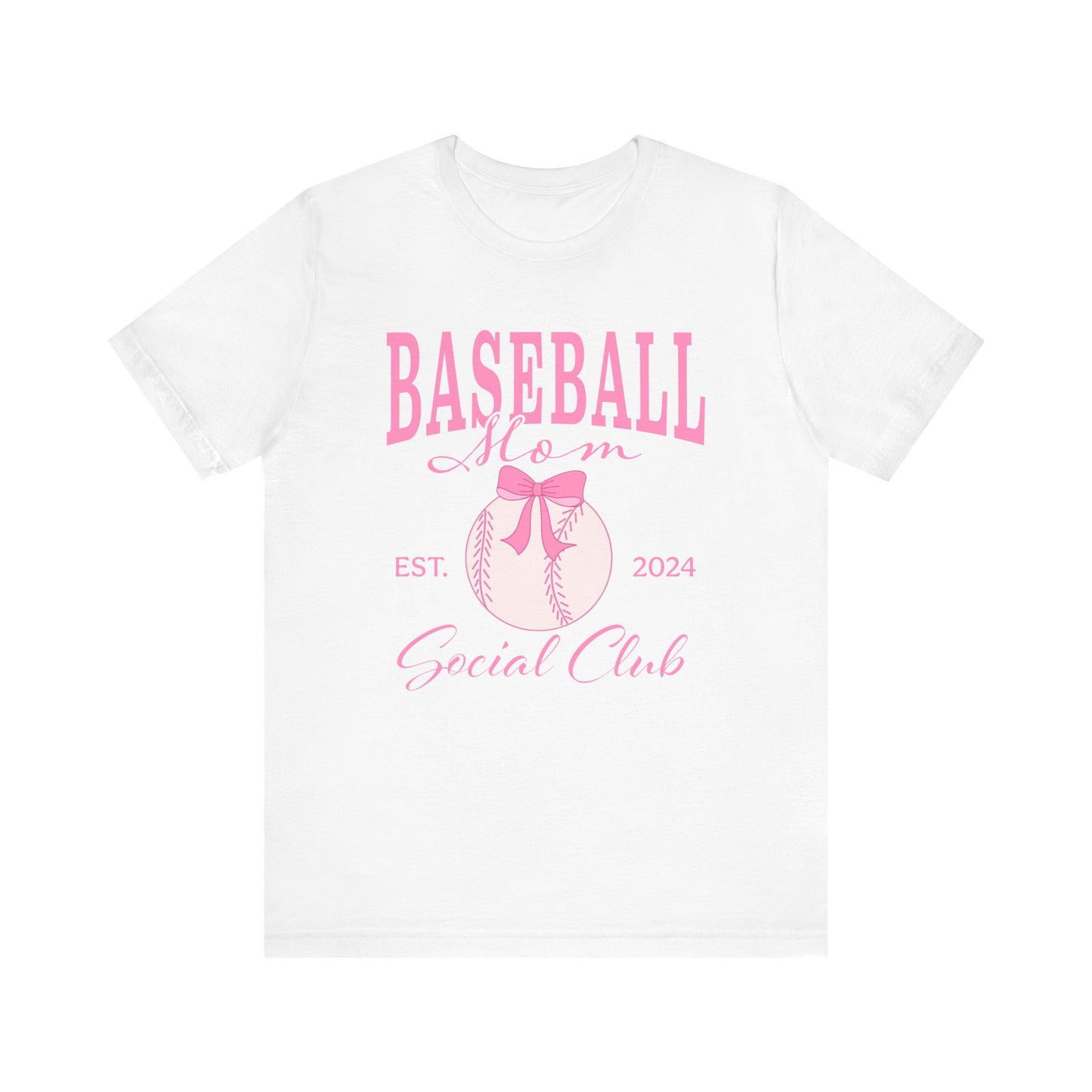 Baseball Mom Social Club optional PERSONALIZED Jersey Short Sleeve Tee