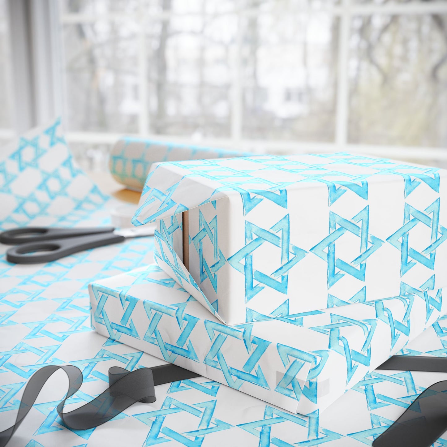 Wrapping Paper Hanukah Star of David