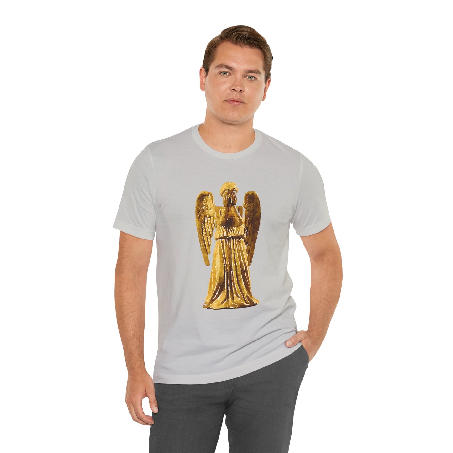 Weeping Angels Doctor Who Tshirt, Unisex Tee, Short Sleeve Top, Sci-Fi Fan Shirt, Retro TV Series Apparel