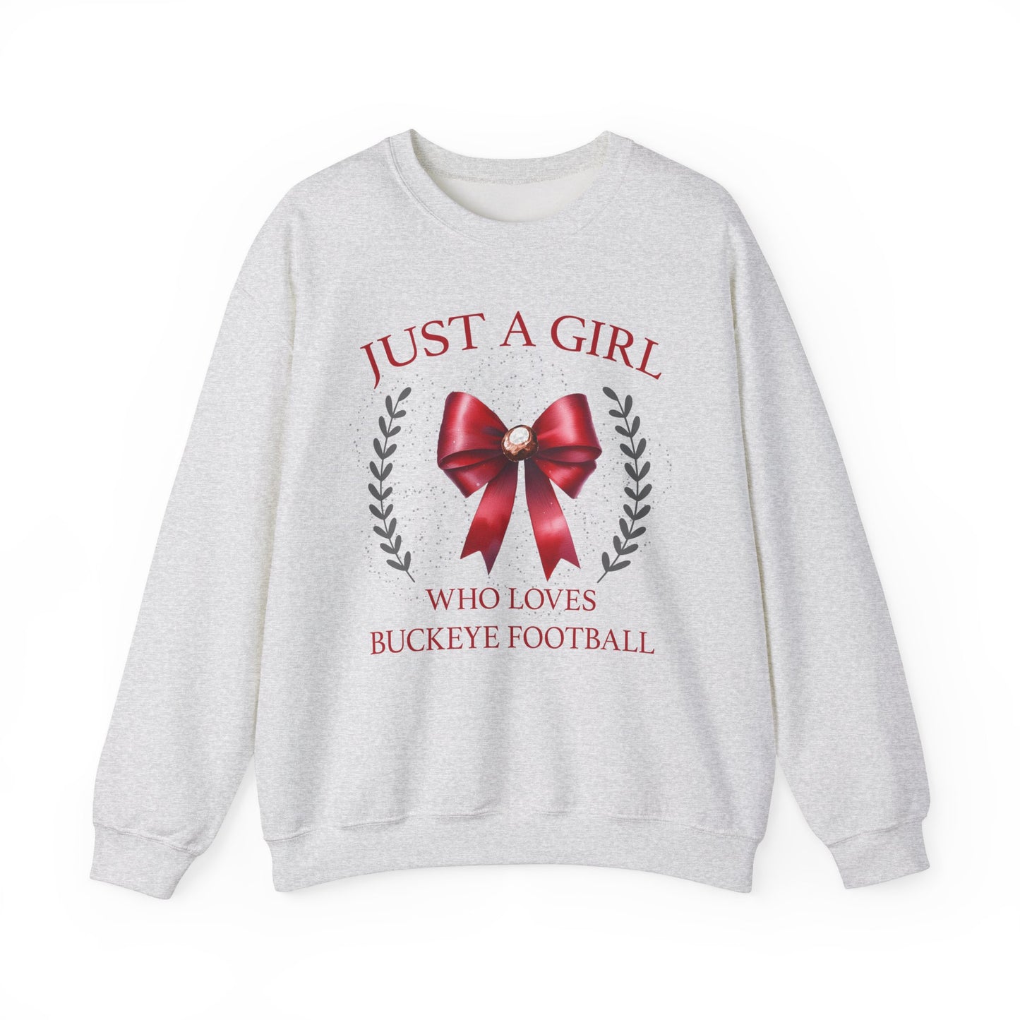 A Girl Who Loves Ohio State Football Unisex Heavy Blend™ Crewneck Sweatshirt