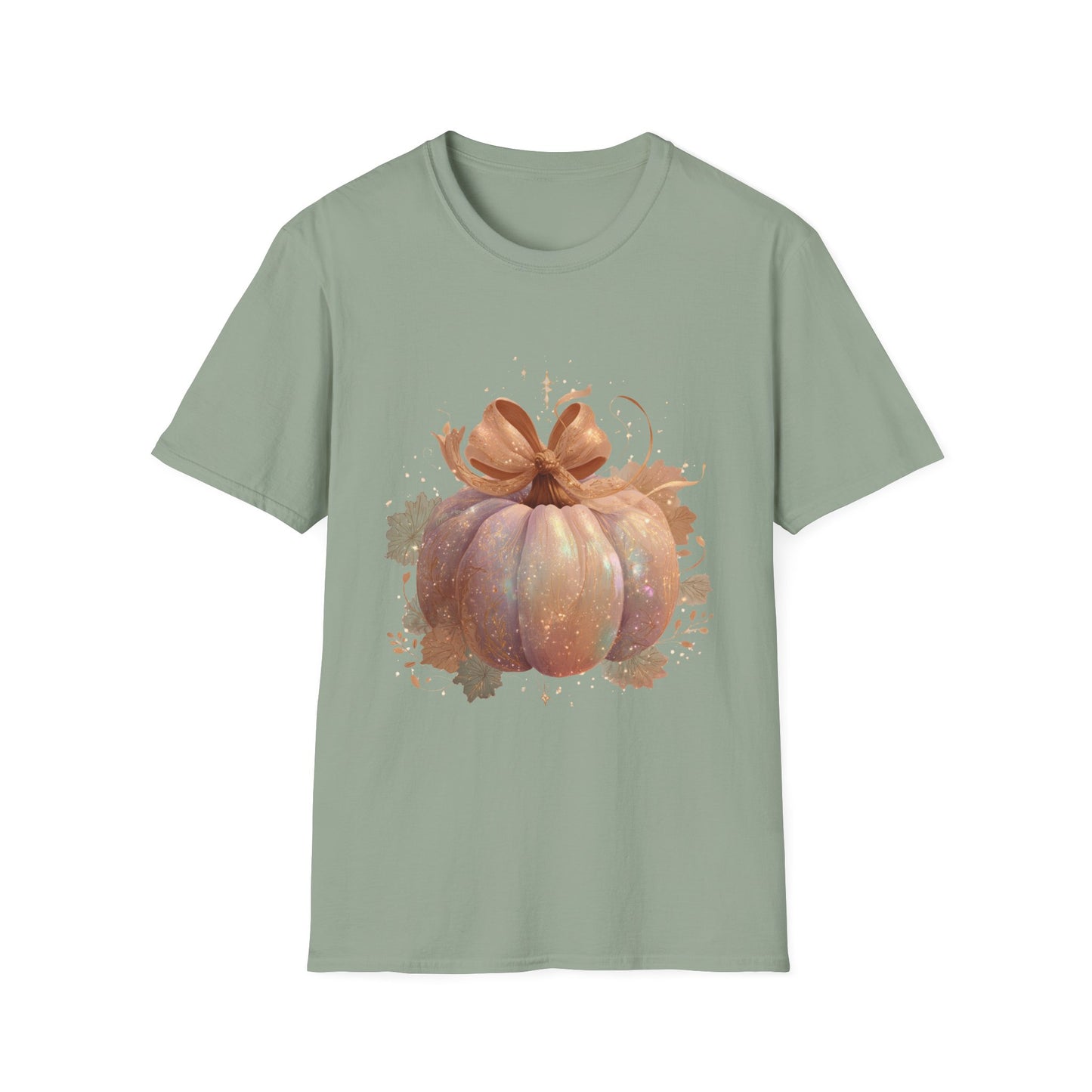 Pastel Pumpkin T-Shirt, Fall Autumn Unisex Softstyle