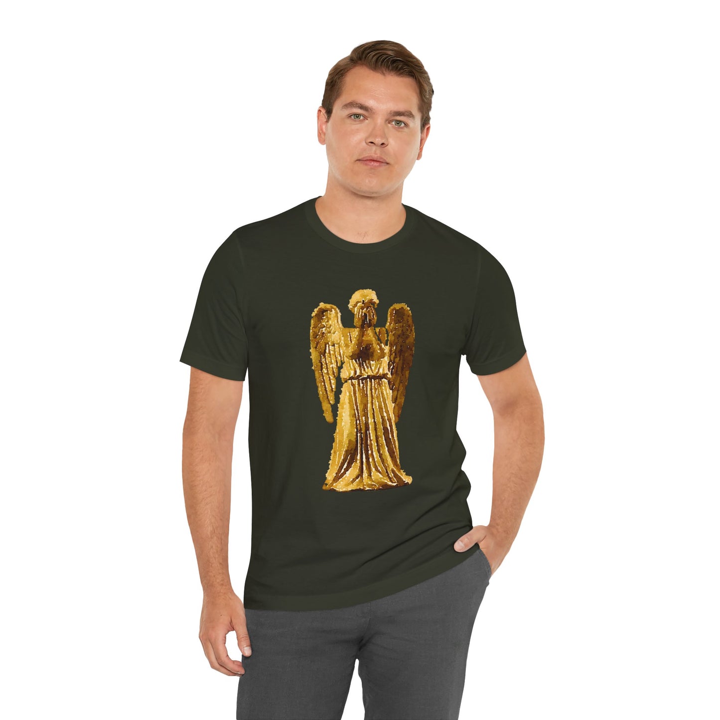 Weeping Angels Doctor Who Tshirt, Unisex Tee, Short Sleeve Top, Sci-Fi Fan Shirt, Retro TV Series Apparel