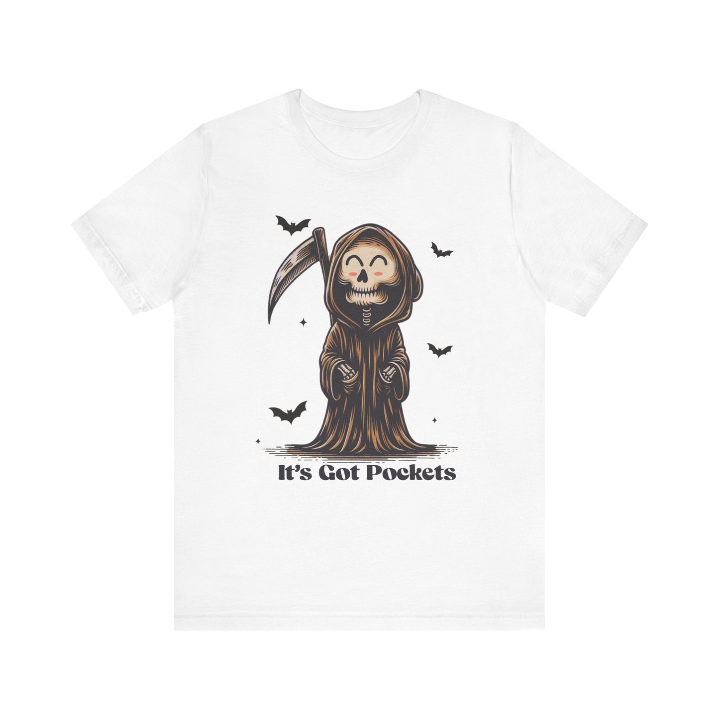 It's Got Pockets Grim Reaper Unisex Jersey Short Sleeve Tee