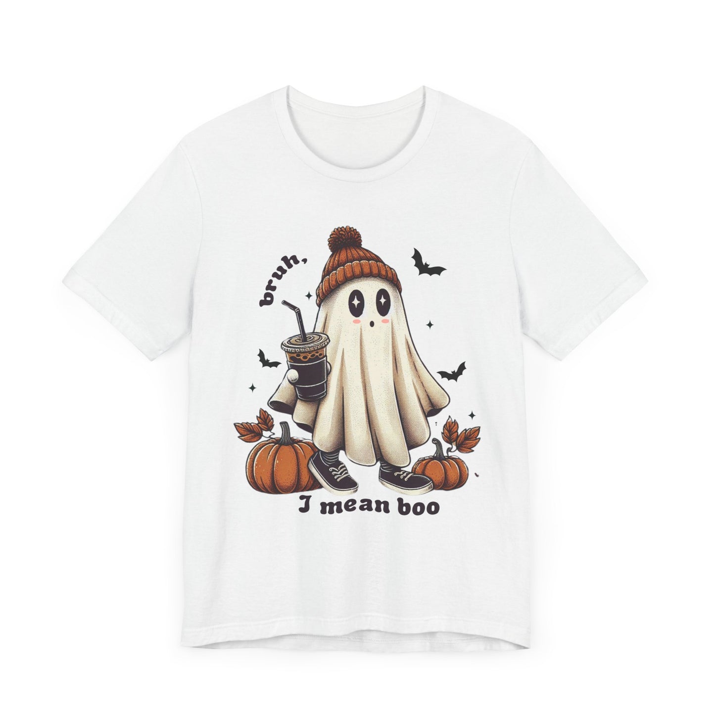 Bruh, I mean Boo ghost Unisex Jersey Short Sleeve Tee