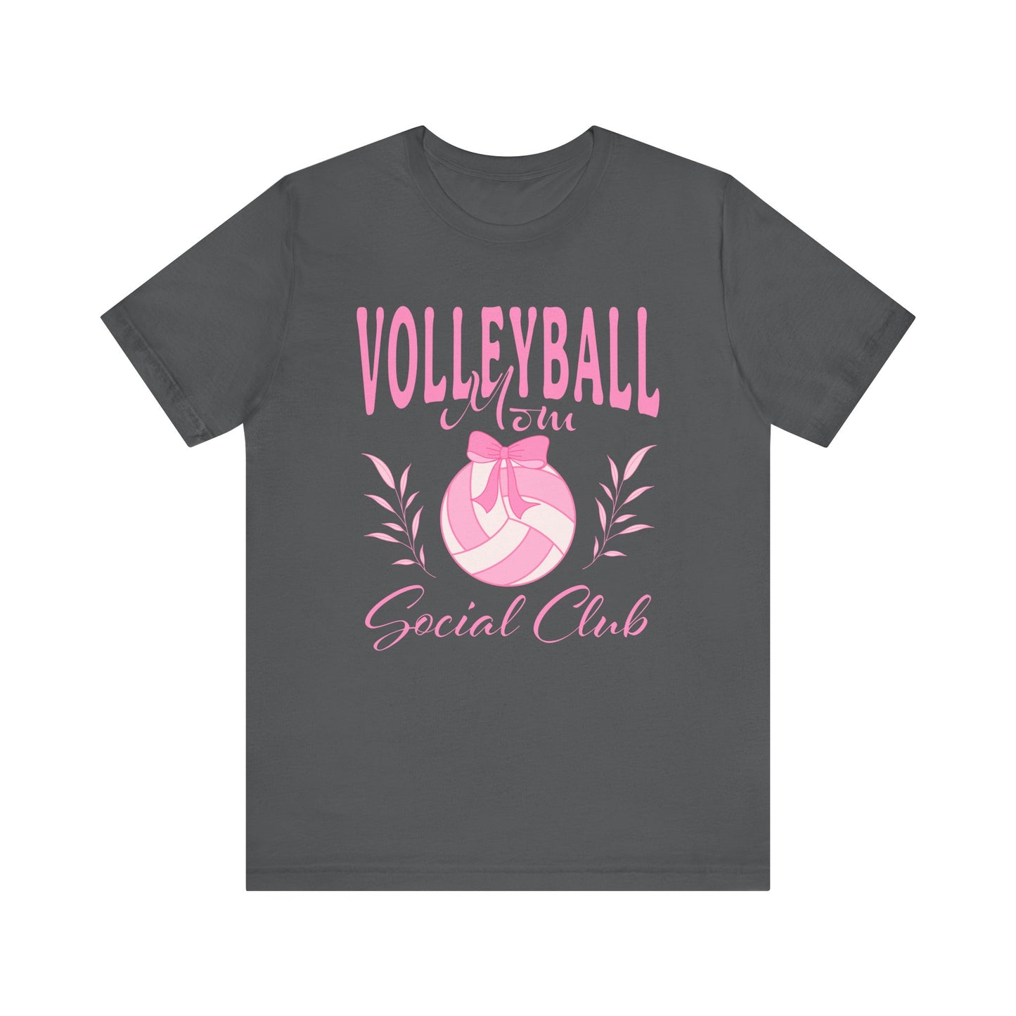 Volleyball Mom Social Club optional PERSONALIZED Jersey Short Sleeve Tee