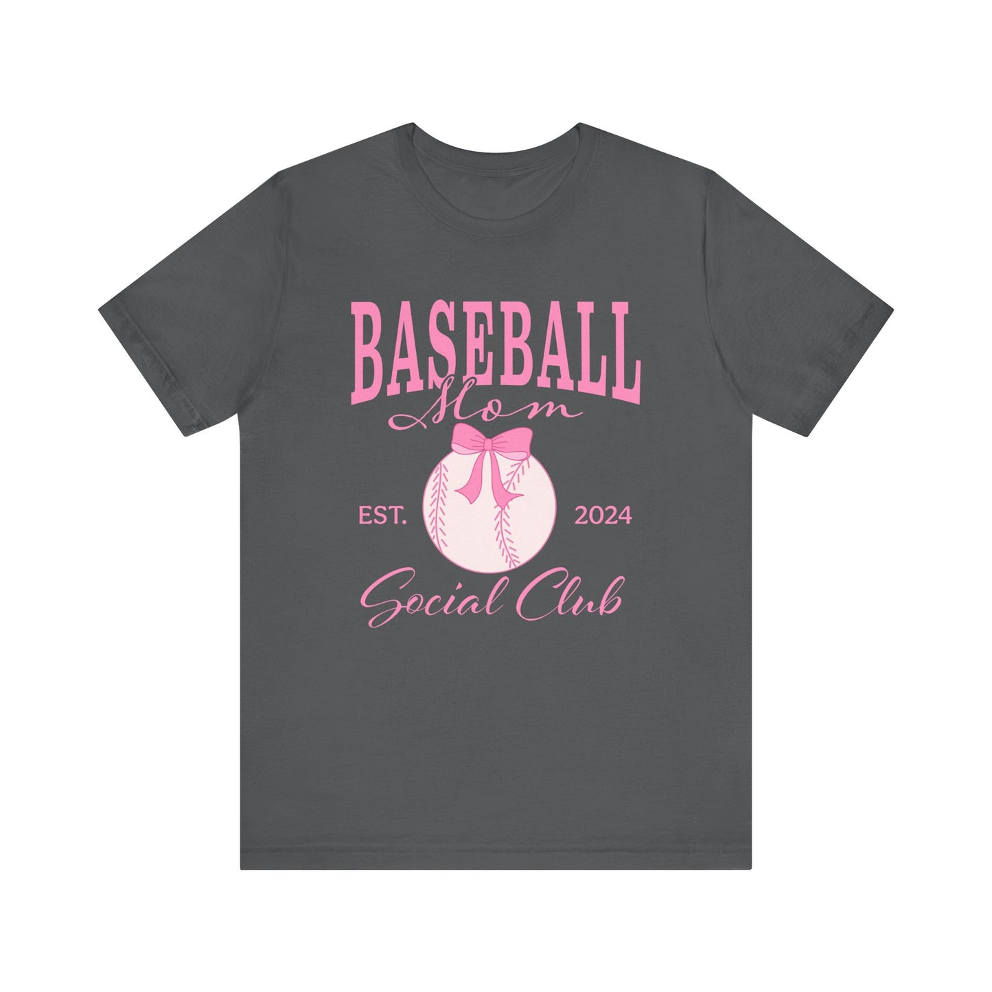 Baseball Mom Social Club optional PERSONALIZED Jersey Short Sleeve Tee