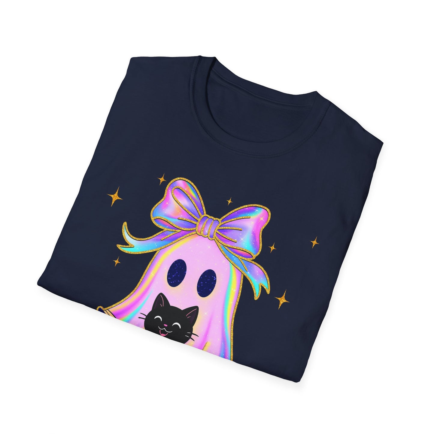 Pink Ghost Cat T-Shirt