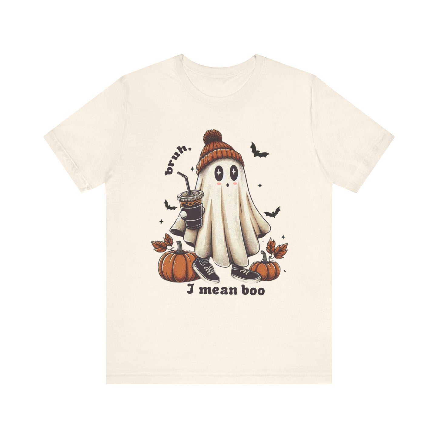 Bruh, I mean Boo ghost Unisex Jersey Short Sleeve Tee