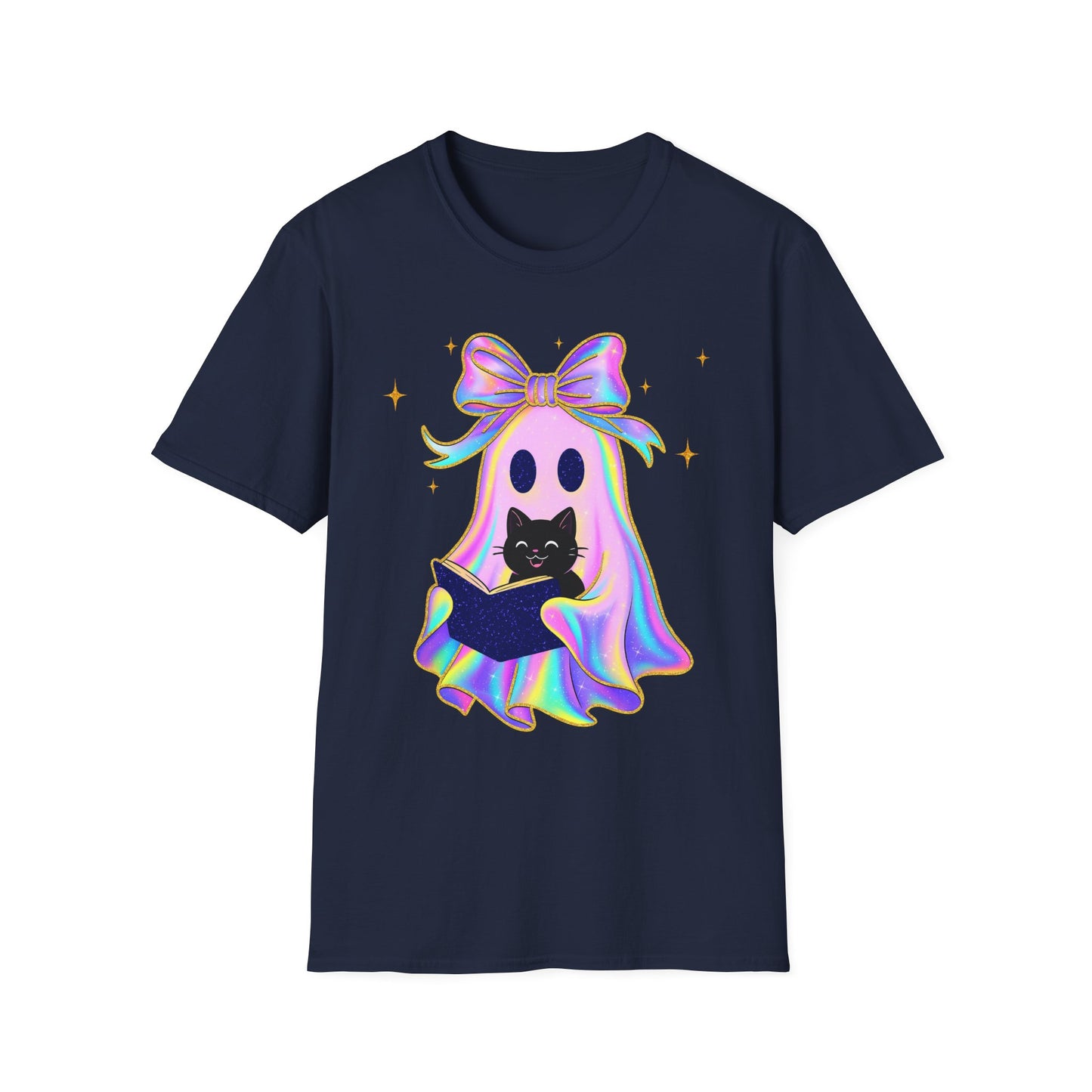 Pink Ghost Cat T-Shirt