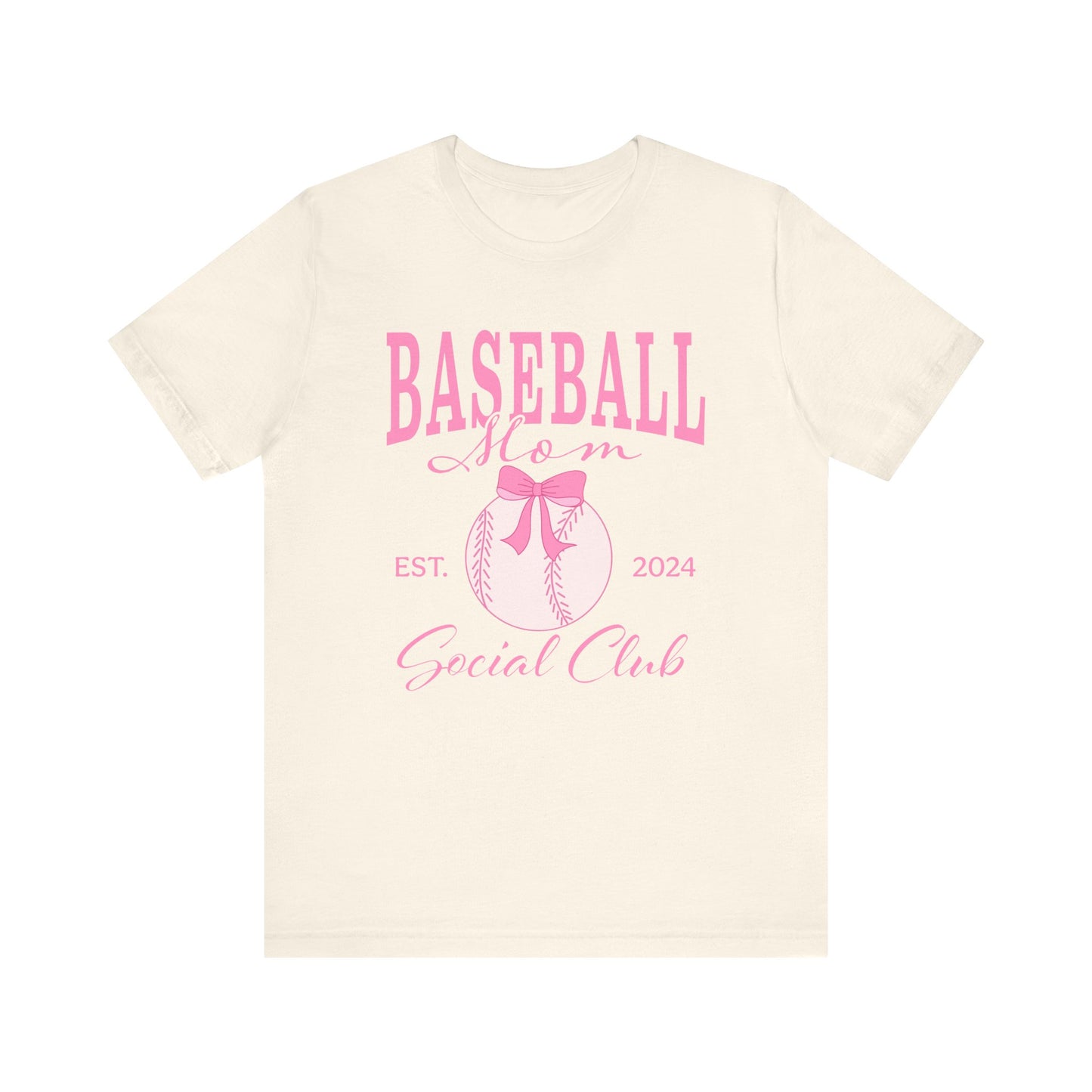 Baseball Mom Social Club optional PERSONALIZED Jersey Short Sleeve Tee