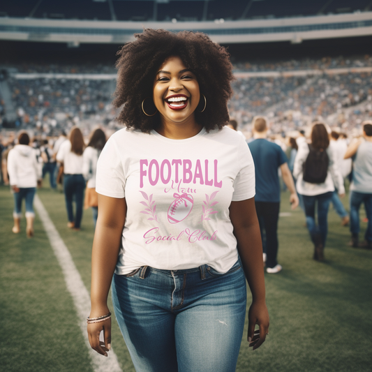 Football Mom Social Club optional PERSONALIZED Jersey Short Sleeve Tee