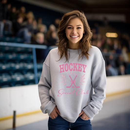 Hockey Mom Social Club Heavy Blend™ Crewneck Sweatshirt