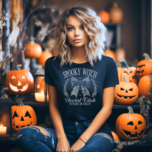 Spooky Witch Social Club Unisex Jersey Short Sleeve Tee