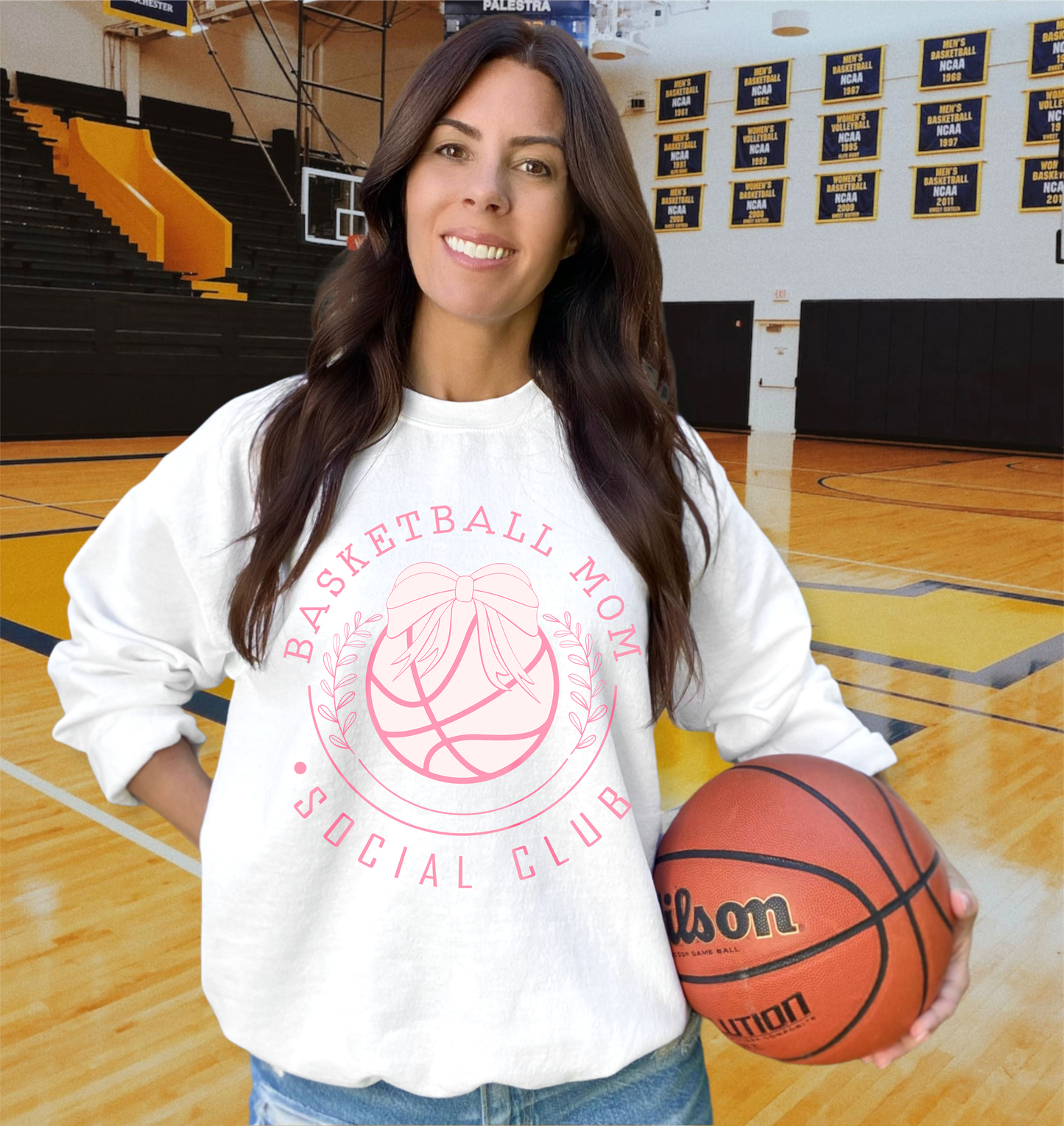 Basketball Mom Club Custom Crewneck Sweatshirt