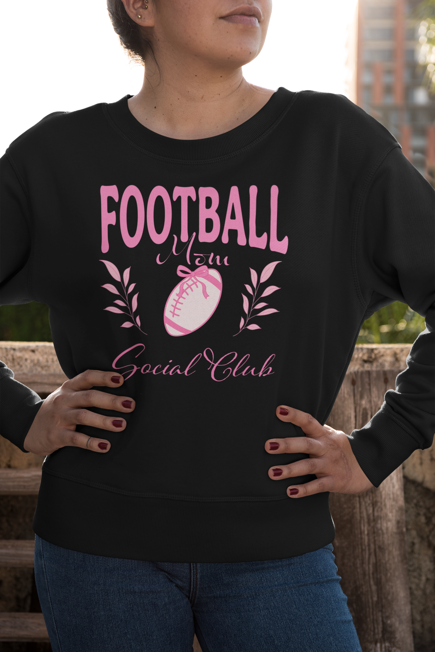 Football Mom Social Club Unisex Heavy Blend™ Crewneck Sweatshirt