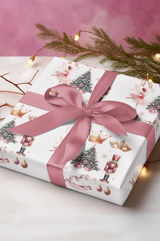 Christmas Wrapping Paper - Pink